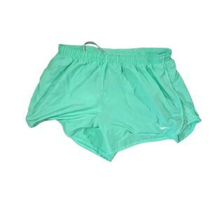 Nike Womens Running Shorts Size M Aqua Dri-Fit Inseam Active Training